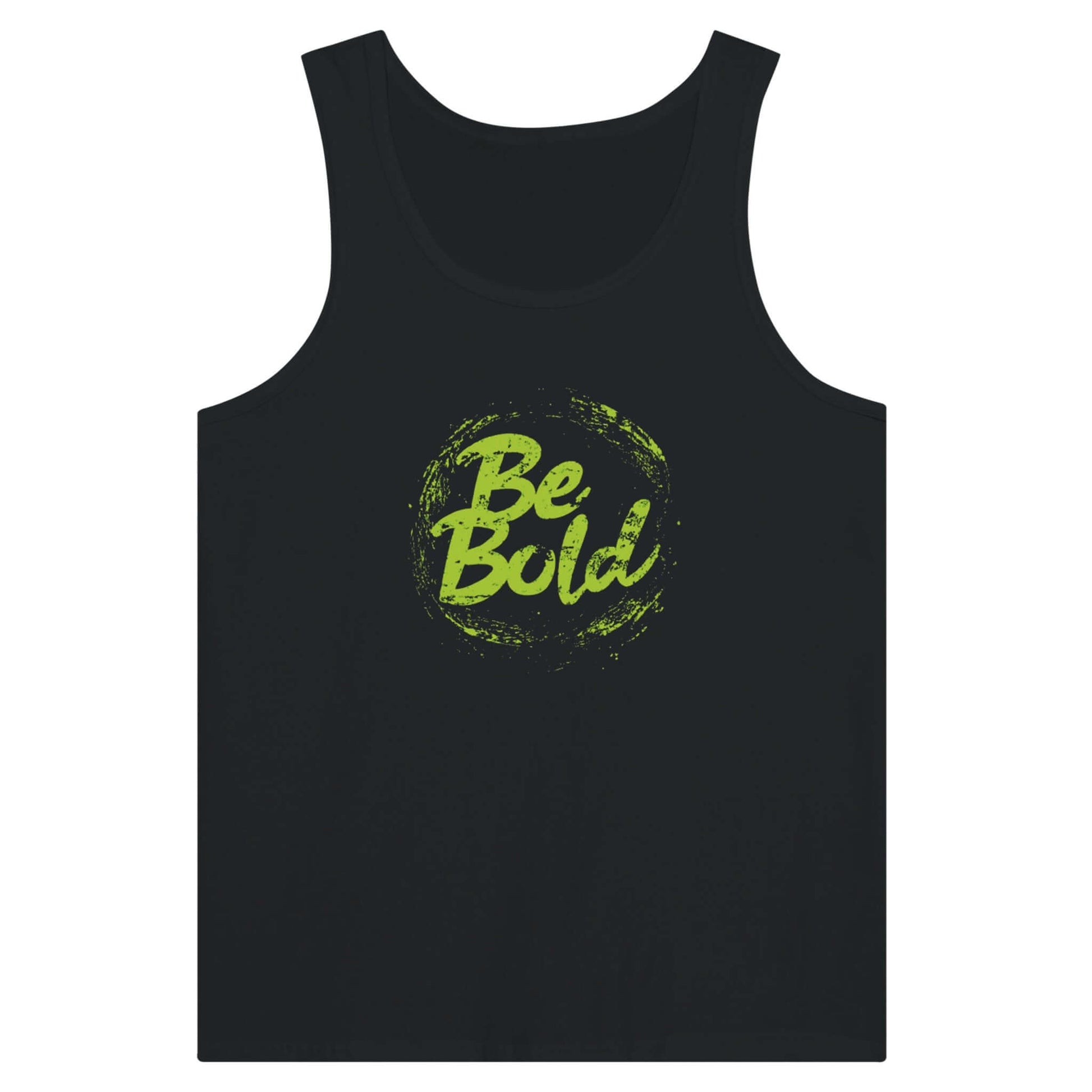 Be Bold Unisex Black Tank Top