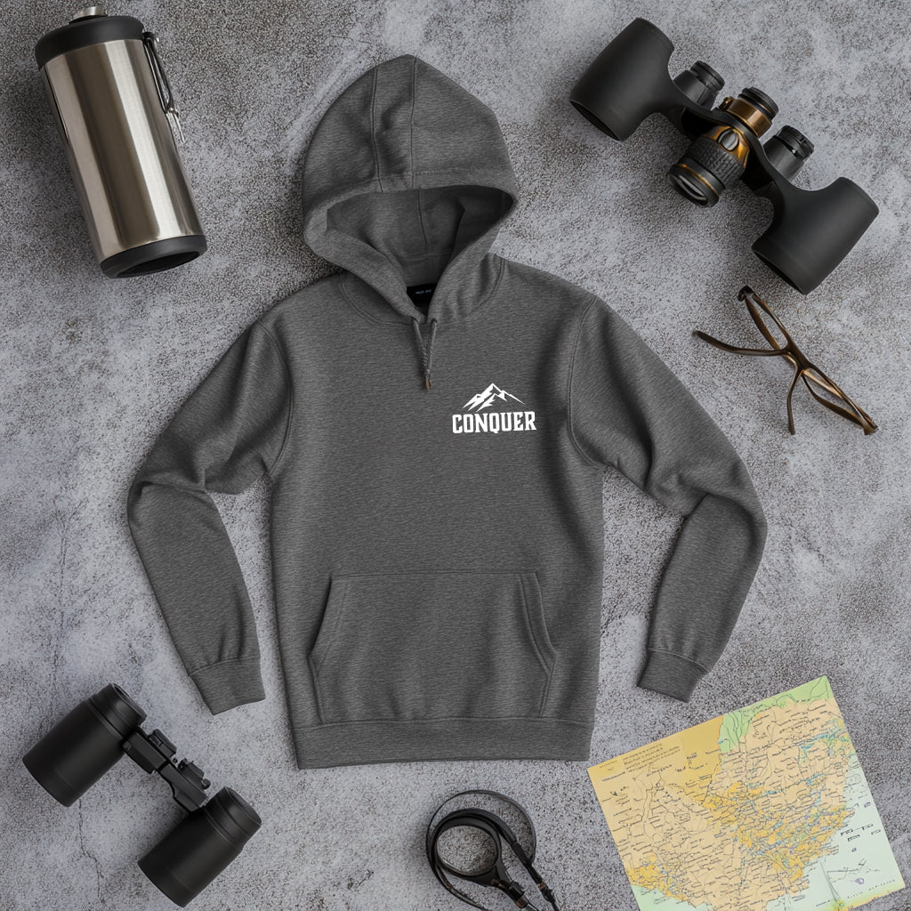 Conquer Men's Graphite Heather Pullover Hoodie