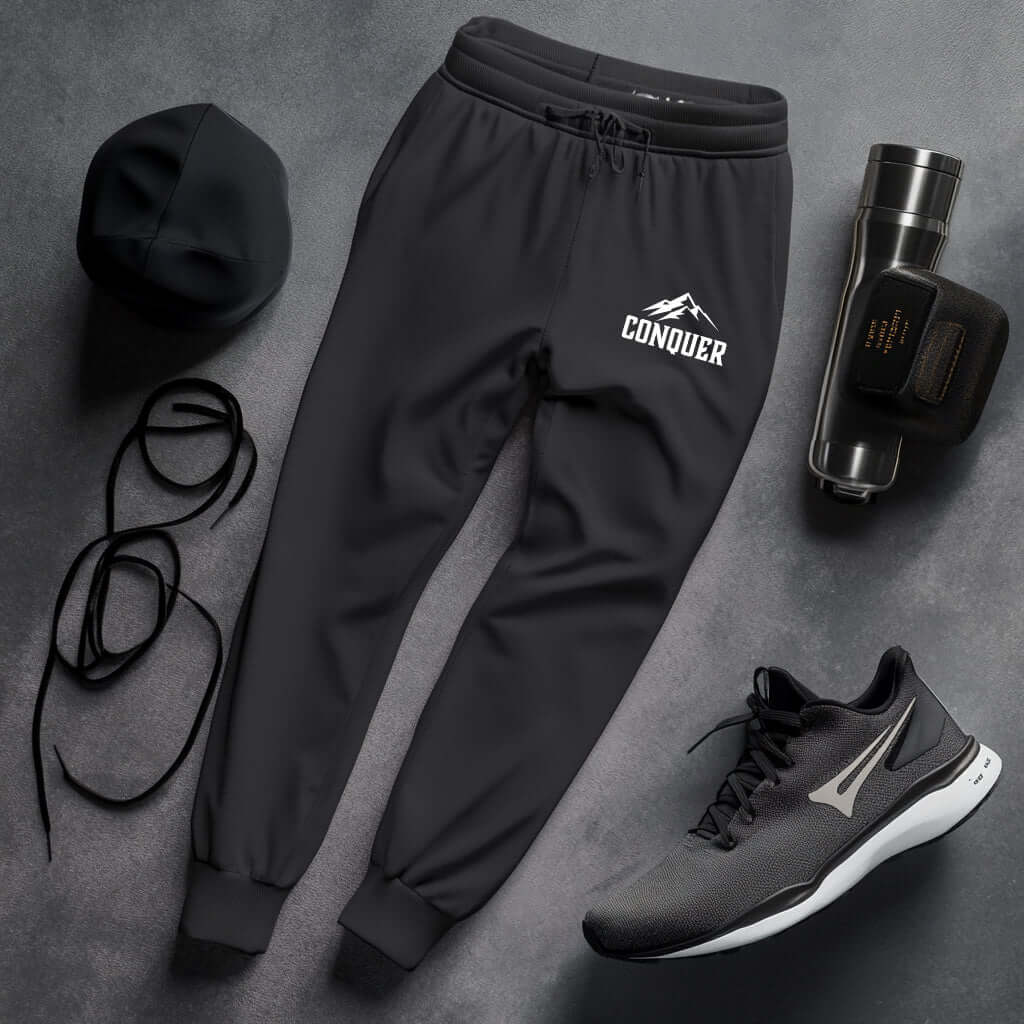 Conquer Men's Charcoal Jogging Pants