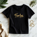 Fearless Women's Gold On Black T-shirt