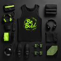 Be Bold Unisex Black Tank Top