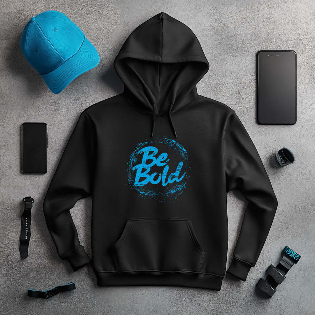 Be Bold Unisex Black Pullover Hoodie