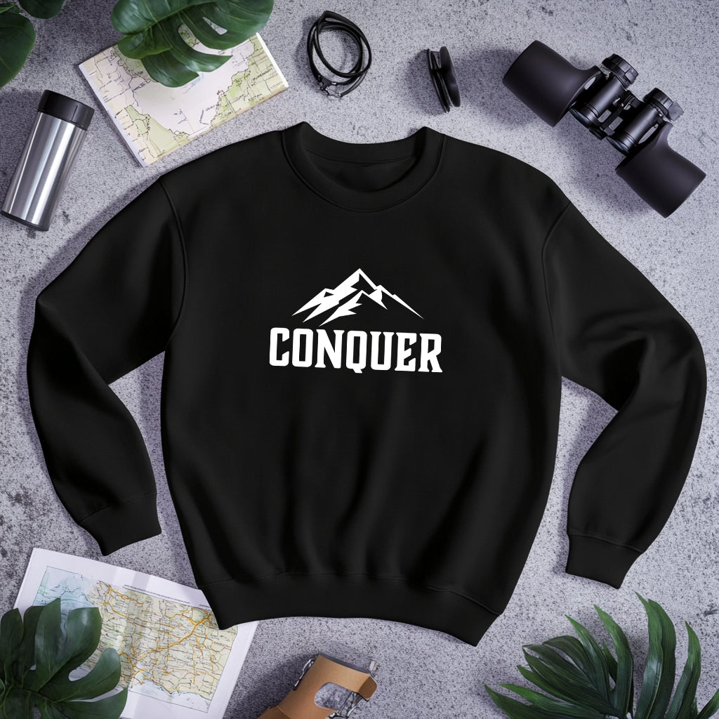 Conquer Men's Black Sweatshirt