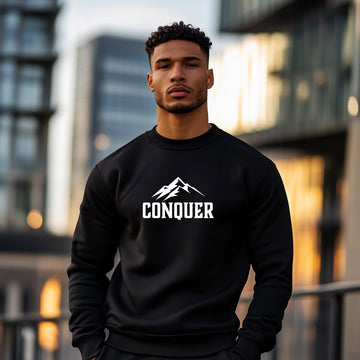 Conquer Men's Black Sweatshirt