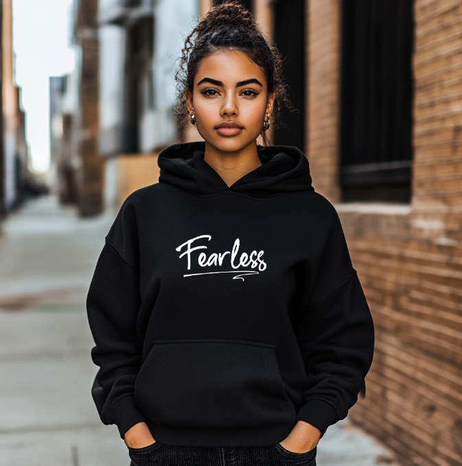 Fearless Women's Black Pullover Hoodie